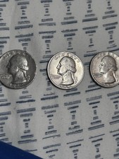 1965-1966-1967 Quarters Together As U Know No Mint Mark