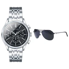 ✨New $595 Bulova Diamond Accent Watch and Sunglasses Set (Model: 96K106) Genuine