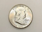 1948-D 50C FRANKLIN SILVER HALF DOLLAR GEM BU
