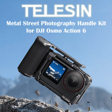 TELESIN Metal Handle Kit for DJI Osmo Action 6 Street Photography Grip