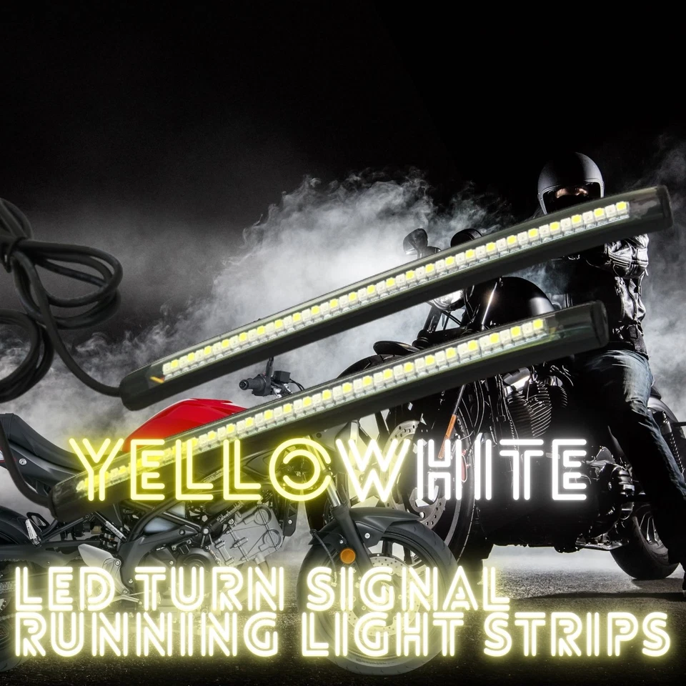 Водонепроницаемый указатель поворота и ходовой светодиодный для Suzuki Hayabusa, GSX-R, V-Strom 18 см - Изображение 2 из 4