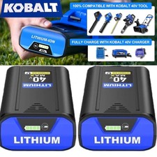 1 2PACK For Kobalt 40v MAX 8.0 Ah Extended Run Li-Ion Battery KB440-03 KB540-06
