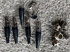 Mini xlr3 Set of 5 Plugs and Jacks - Open Box..never used