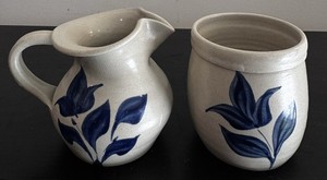 Lot 2 Colonial Williamsburg Creamer & Open Sugar Bowl Country Cottage Core Cozy