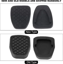 Rubber Brake Pedal, Non Slip Performance One Pair Brake Clutch Pedal Rubber Pad 
