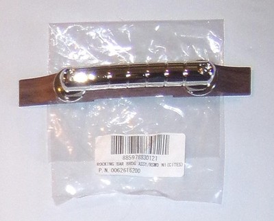 Gretsch  Rocking Bar Nickel Guitar Bridge W/Rosewood Base~16'' Radius~Brand New