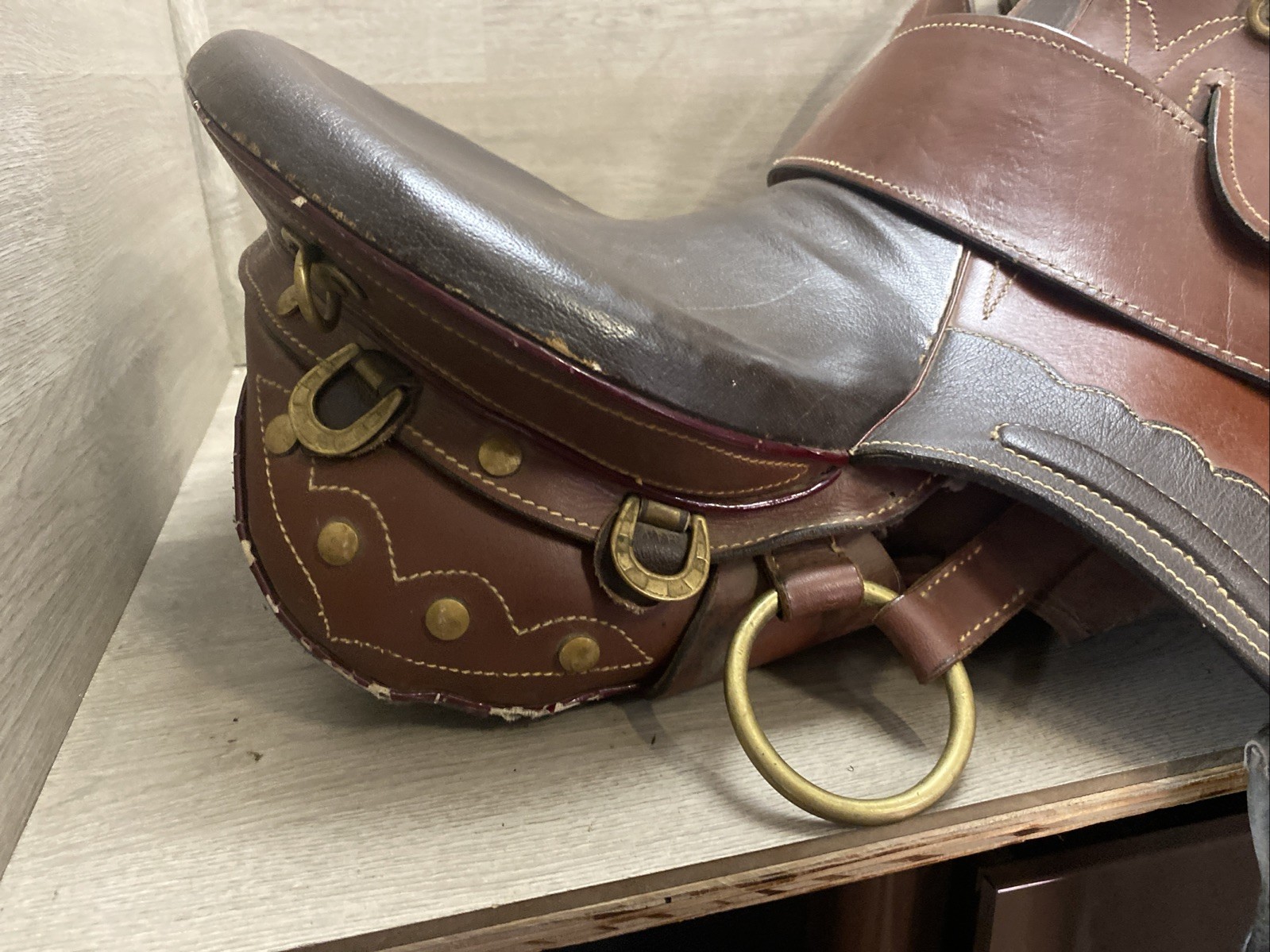 Australian Stock Horse Saddle Genuine Leather