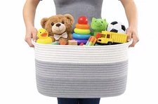  Baskets - 2 Packs Cotton Rope Storage Basket For Decor