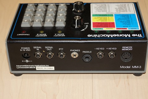AEA MM-3 Morse Machine Contest Keyer Trainer con adattatore CA - Foto 3 di 7