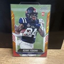 2021 Panini Score Kenny Yeboah Rookie #390 Ole Miss Rebels Football Card #/575