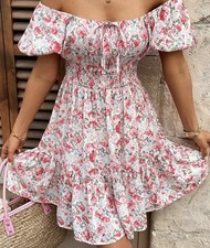 ditsy floral women dress L