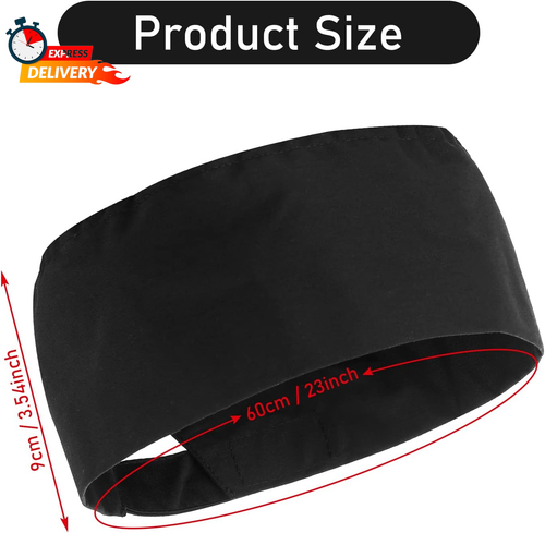 2Pcs Unisex Chef Hats - Adjustable Kitchen Caps for Cooking & Food Service - Bla - Picture 3 of 12