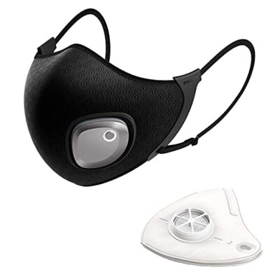 Philips Frischluftmaske ACM066 Sportmaske mit elektronischem Ventilator, schwarz