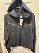 Nike Tech Fleece Windrunner Hoodie Women's Size Medium Black Full Zip
