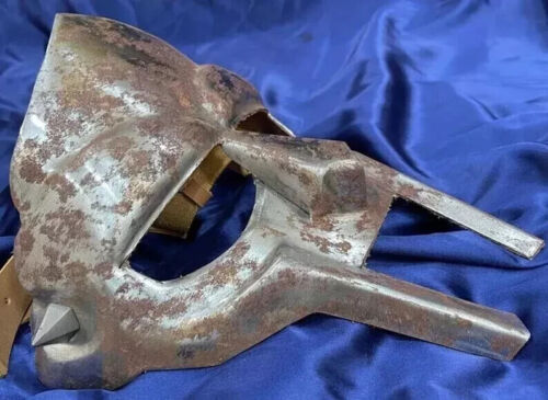 MF DOOM Maske Mad-villain Baustahl Gesicht Mittelalter handgeschmiedet Doom Maske Tribute - Bild 4 von 4