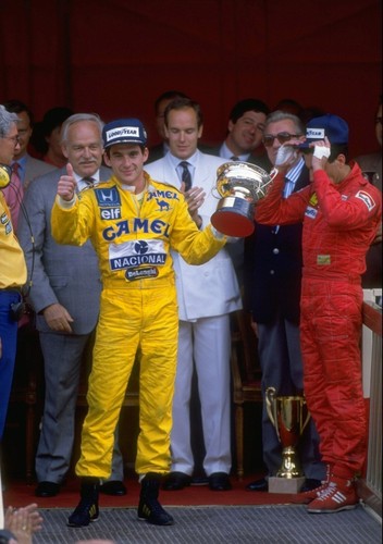 Figura 1/43 Ayrton Senna First Win Mónaco GP 1987 + Podium Fórmula 1 - Imagen 2 de 9