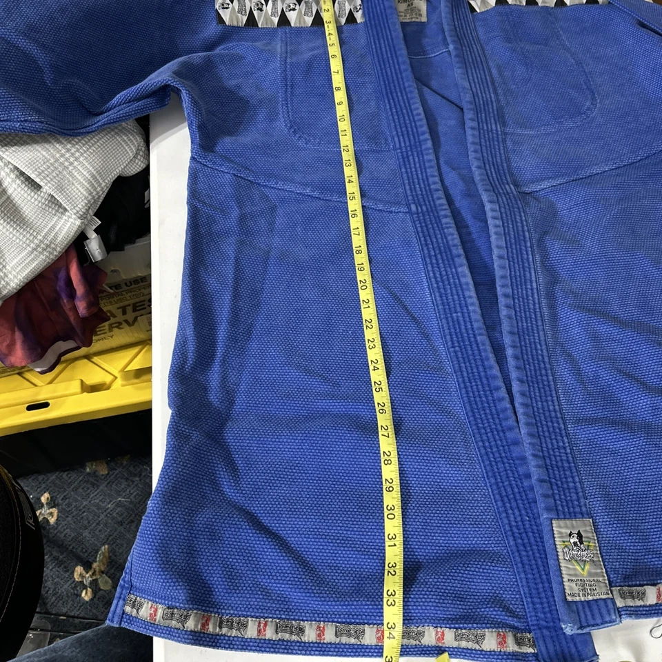 Kimonos A5 Gamesess Jiu Jitsu Azul Foto 4 de 4