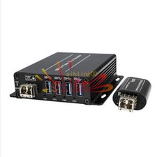 1PCS 4 Channel USB 3.0 over Fiber Optic Extender Duplex LC Port New