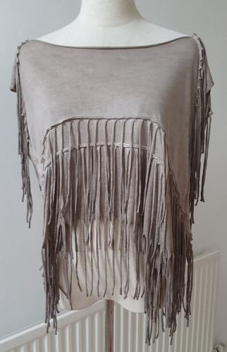 *GORGEOUS* ALL SAINTS *CAPRI* FRINGED TOP, 50% COTTON 50% MODAL UK10, US6, EU38 - Bild 13 von 21