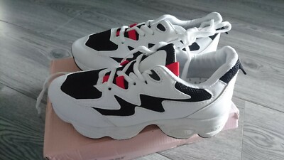 SCHÖNE NEUE klobige flache Damenschuhe MÄDCHEN-Schnürschuhe Größe 3 EUR 36 SCHMALE PASSFORM