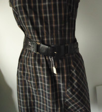 nos WIDE leather BELT 90s The White Elephant ITALY M