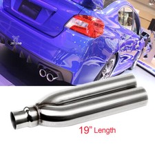 2.5 Inlet 3outlet Blast Pipe Exhaust Muffler Tip 19 Long For Subaru Wrx Sti 2.5 Inlet 3outlet Blast Pipe Exhaust Muffler Tip 19 Long For Subaru Wrx Sti