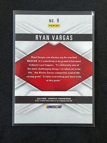 2022 Panini Chronicles - Titanium #9 Ryan Vargas - Red /99 - Picture 2 of 2
