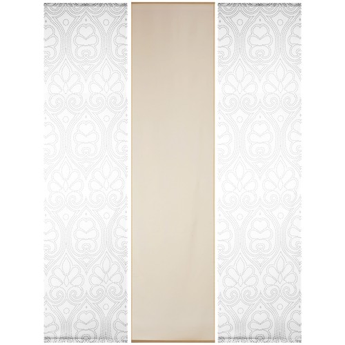 Flächenvorhang 3er Pack 60x260cm mit Druck inkl. Zubehör Schiebevorhang Gardine - Bild 39 von 46