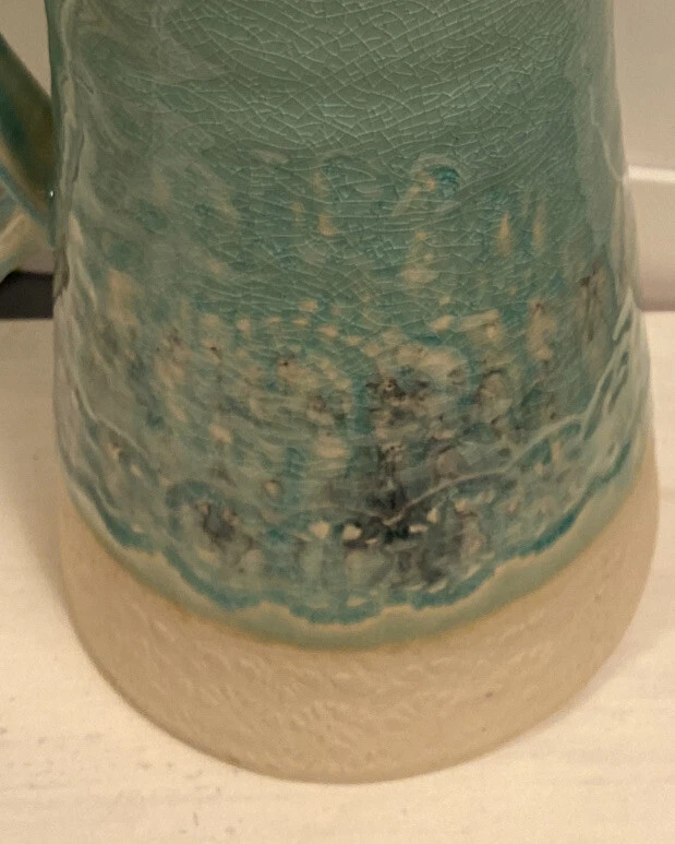 Jarra Anthropologie Turquesa Portugal. "Cerámica de 11,5"" At Pottery Service Ware" Foto 3 de 4