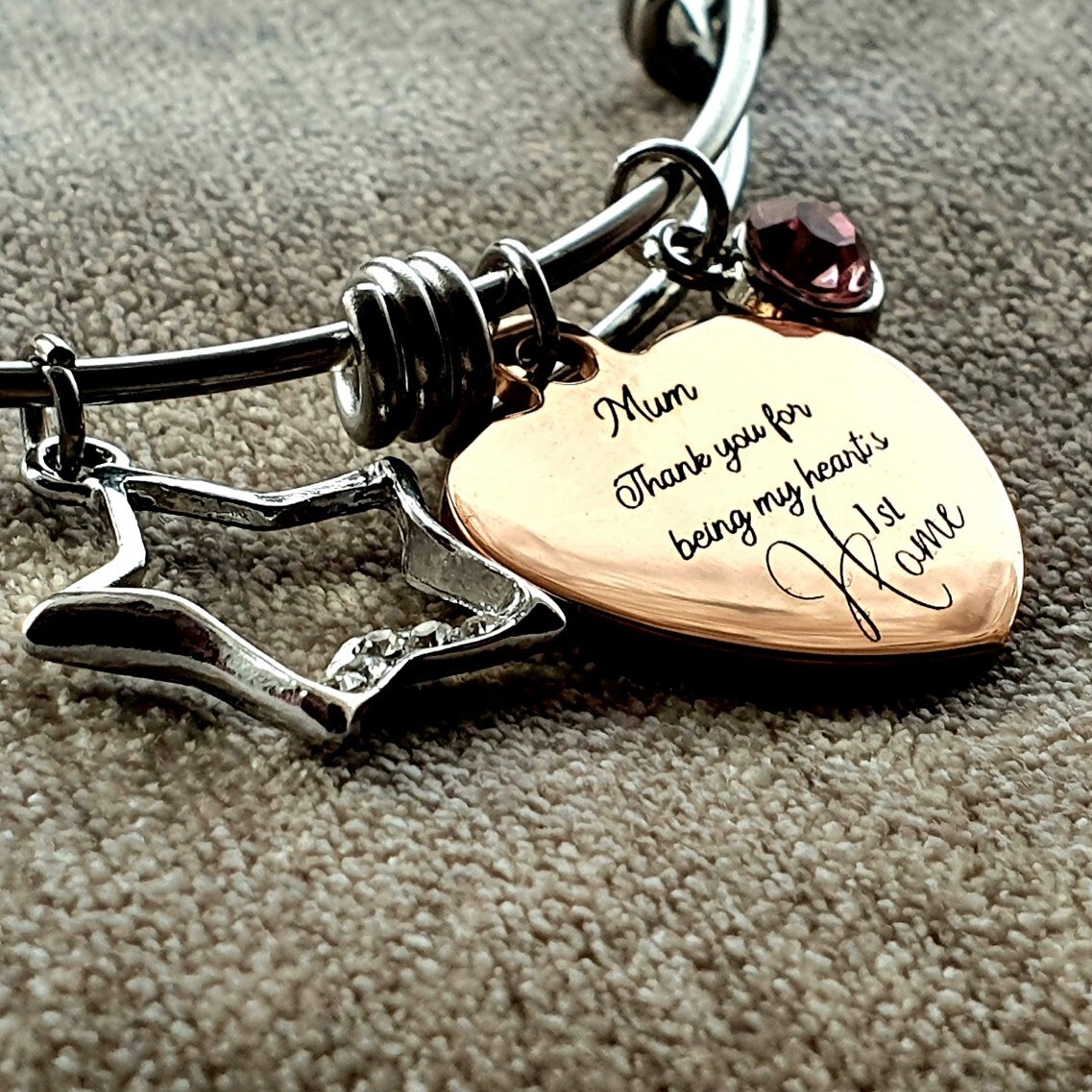 Christmas gifts for mum step mum her Novelty Bracelet Gold Silver Daughter