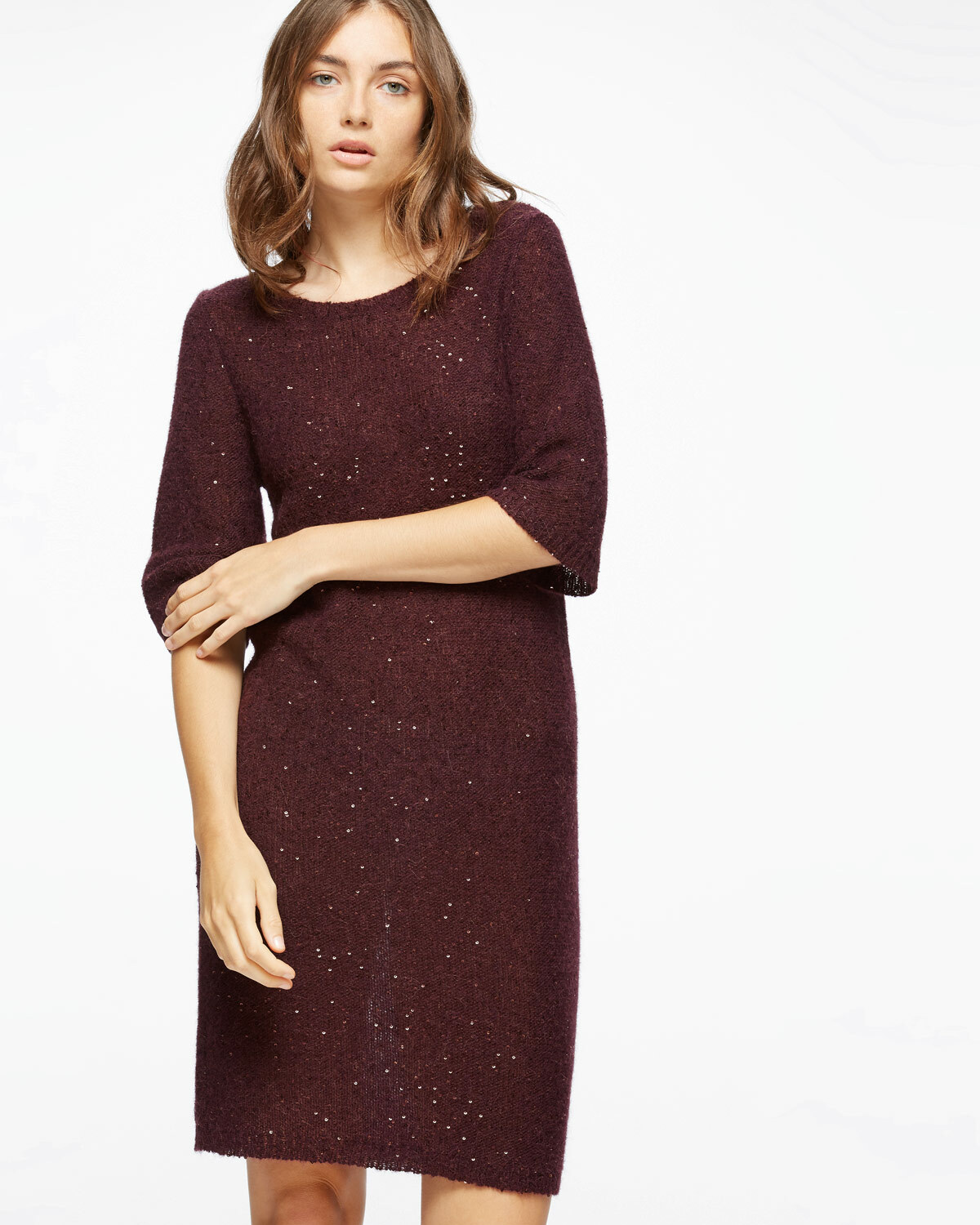 Jigsaw Half Sleeve Sparkle Knit Jumper 
