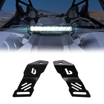 WEISEN For 2022-2024 Polaris RZR Pro R/R 4 Steel 10-11'' Hood LED Light Bar Mount