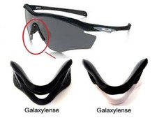 Galaxy Nose Pads Rubber Kits For Oakley M2 Frame XL Sunglasses Black/White
