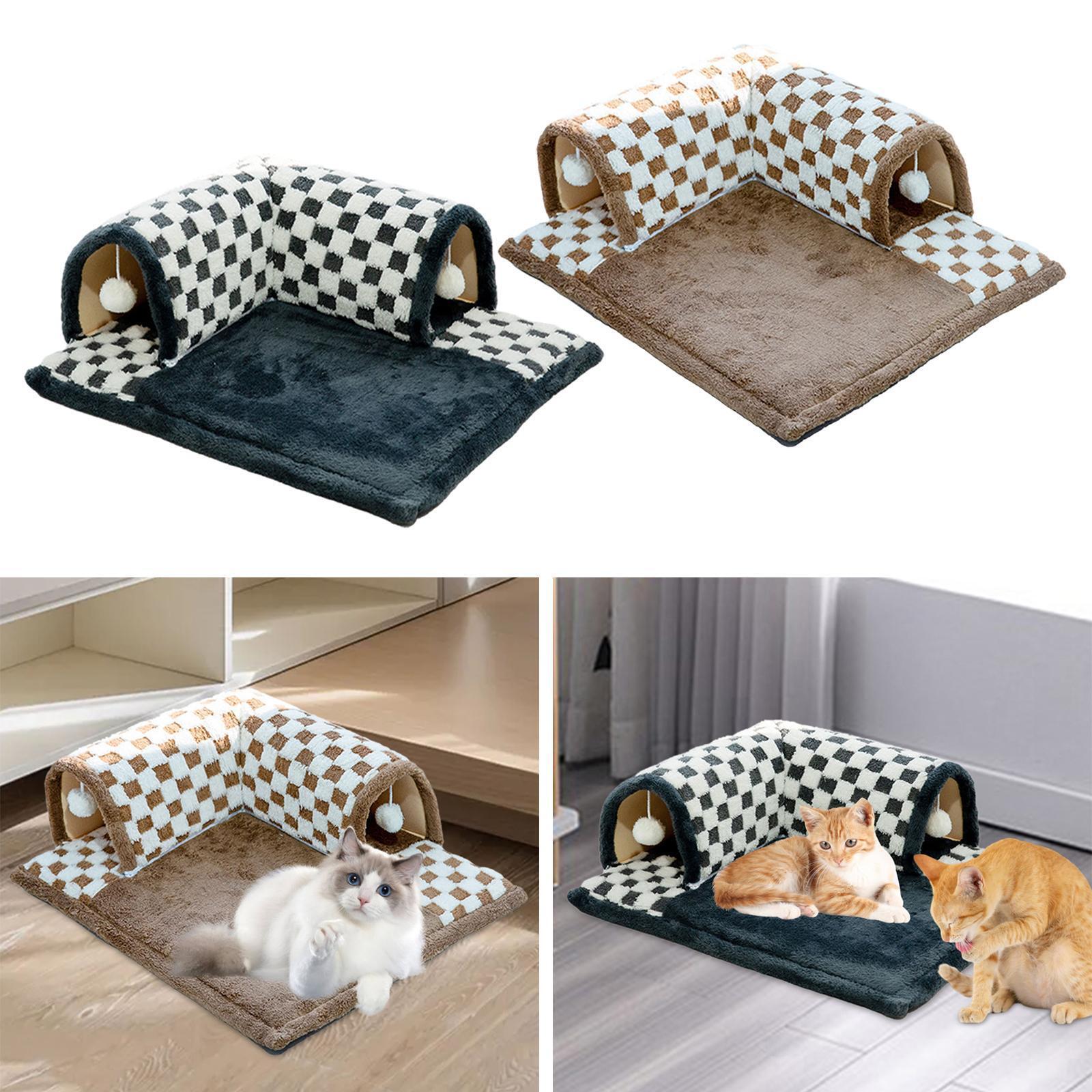Cute Cat Bed Toy Tunnel Interactive Toy for Indoor Cats Small Animals