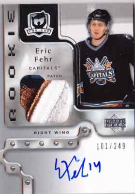 2006-07 The Cup ERIC FEHR Auto Patch Jersey RC Rookie Card #d 249