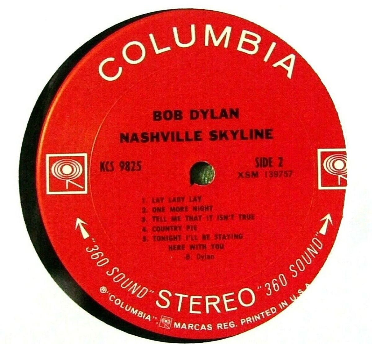 1969 In Shrink 2 Eye Stereo Rock / Country LP: Bob Dylan