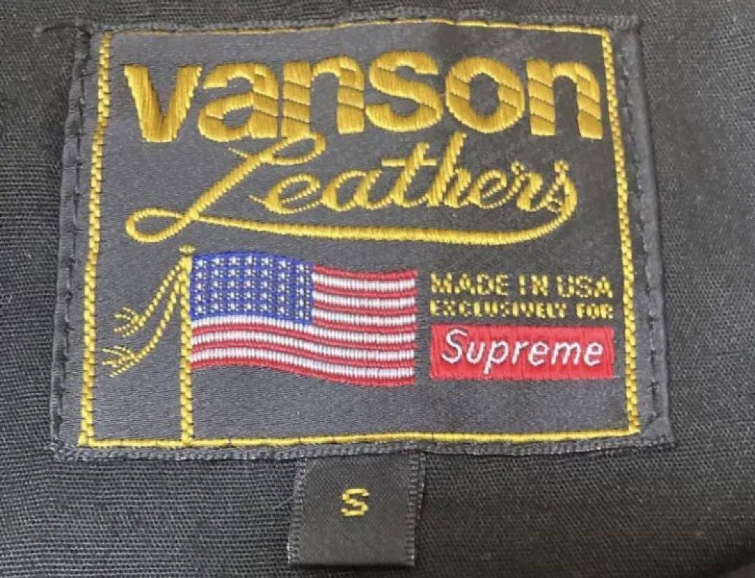 Supreme Vanson Leather Bones Jacket S Leather Black Good Supreme Vanson Leather Bones Jacket S Leather Black Good