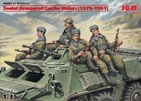 Soviet Armored Carrier Riders (1979-1991), (4 Zahlen) 1:3 5 Plastic Modell Kit