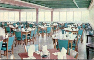 Key West FL A & B Lobster House Interior Restaurant Florida postcard IQ17