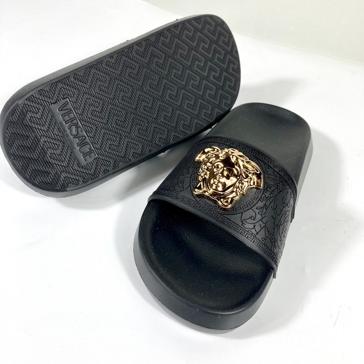 Leather Slides Versace Slides Nordstrom Baroque Slippers Versace