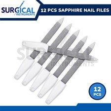 12 Pcs Sapphire Nail Files for Natural Nails Double Sided Professional Manicure
