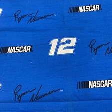 NASCAR RACING 12 Ryan Newman Fabric 100 Cotton 1.5 Yds