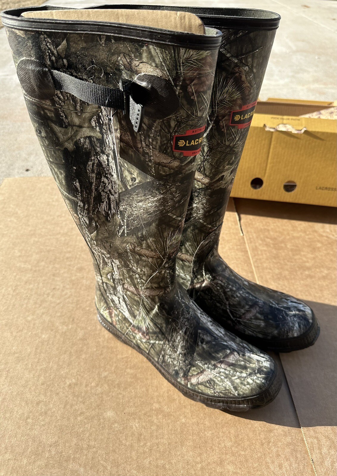 LACROSSE GRANGE 18" MOSSY OAK BREAKUP COUNTRY HUNT BOOTS Size 11 eBay