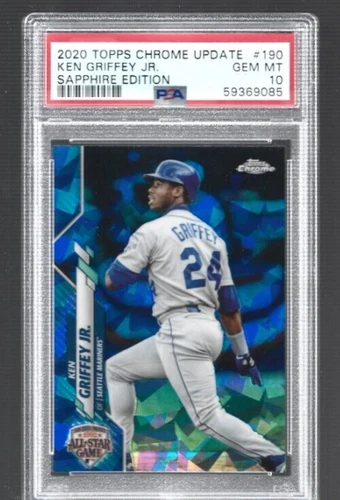 2020 Topps Chrome Update Sapphire #U190 Ken Griffey Jr PSA 10 Gem Mint