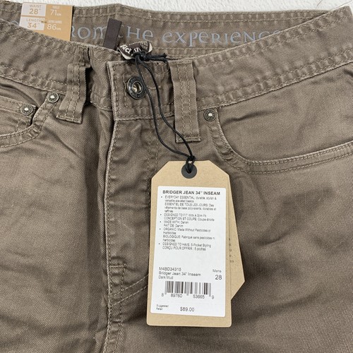Prana Born From The Experience Men's Casual Chino Pants SIim Fit 28x34 Brown - Picture 6 of 17