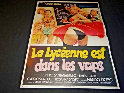 LA LYCEENNE EST DANS LES VAPS Gloria Guida affiche cinema vintage 1979