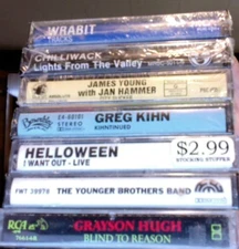 Rock cassettes- misc. artists/titles- all sealed- all $1.00-$2.00-  Lot B
