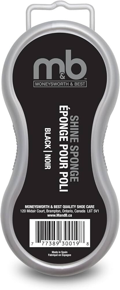 Moneysworth & Best Shoe Shine Sponge Polish Brush Boots Cleaner