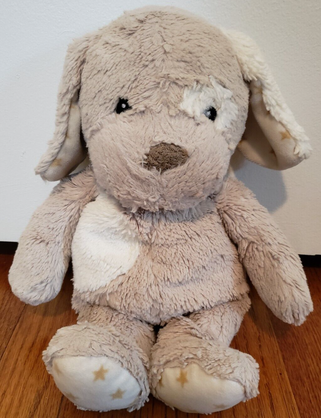 Cloud B Dreamy Hugginz Plush Puppy Dog Lovey Light Brown Stars 14