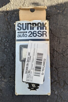 SUNPAK Auto 26SR bLack Thyristor Electronic Flash 